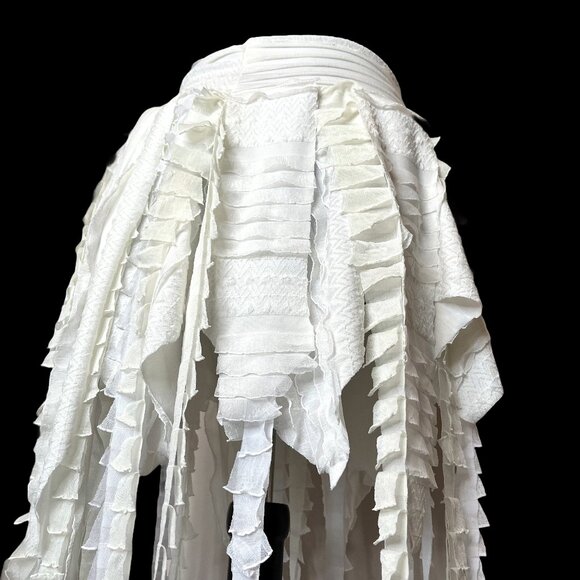 White Mummy Skirt Size Small Medium Beach Bride Top Mermaid Halloween Costume S - Picture 1 of 13